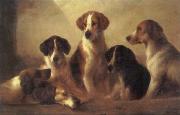 Edward Robert Smythe Hounds oil painting artist